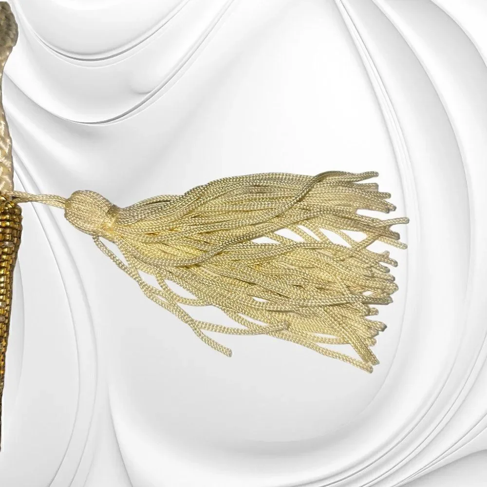 Vintage beaded scallop yellow/gold evening purse